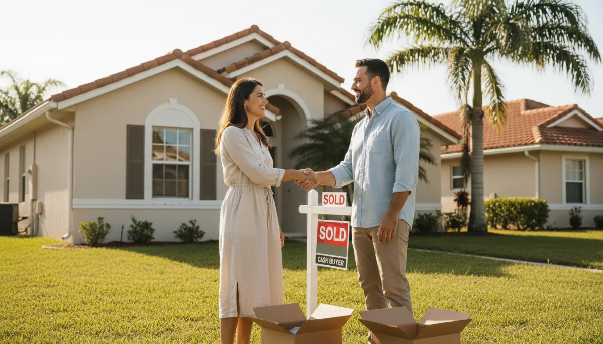 Homeowners in Miami-Dade leaving their home after a successful cash sale