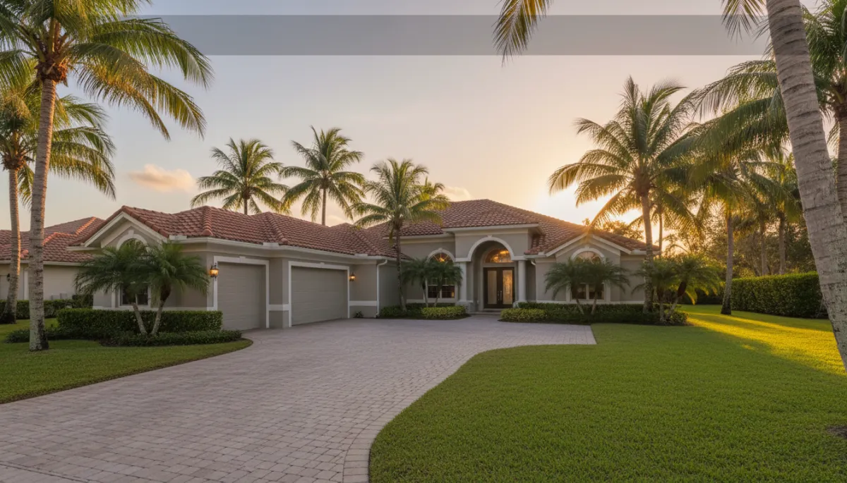 Aerial view of a house in Miami-Dade County, Florida