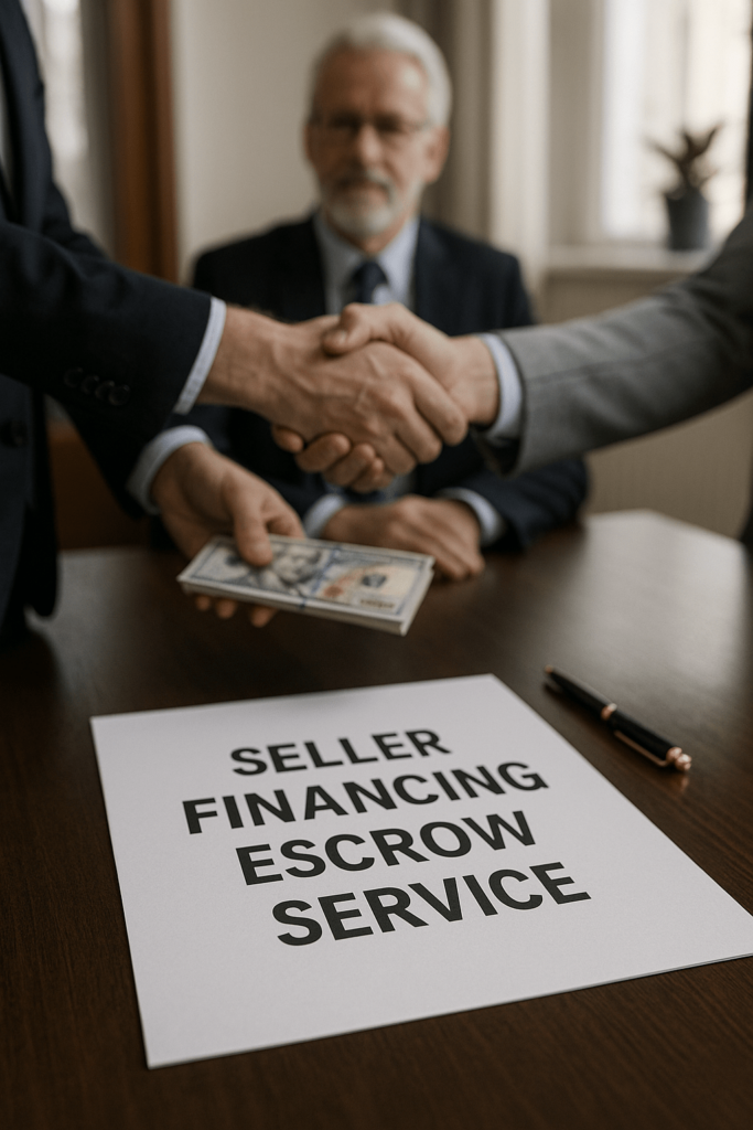 Handshake after seller financing deal