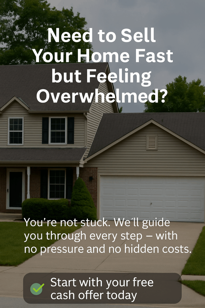 Suburban Florida home with overlaid text offering a fair cash offer to homeowners looking to sell quickly