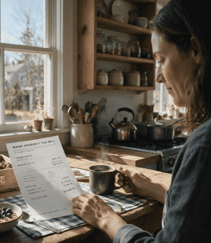 Calculating property taxes on an inherited house in Westbrook, Maine