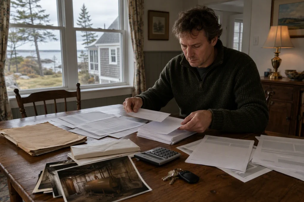 Maine heir planning for sale of inherited house.