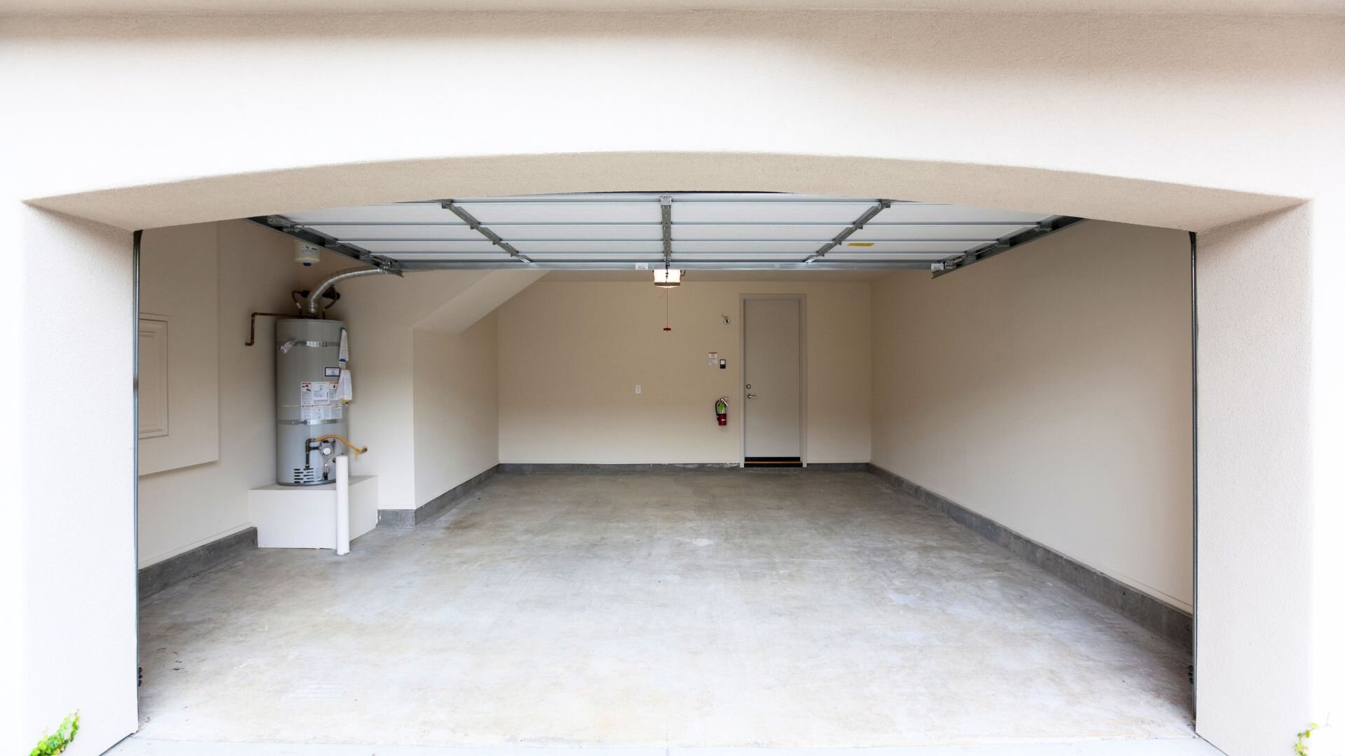 Concrete garage floor in Boston, MA.