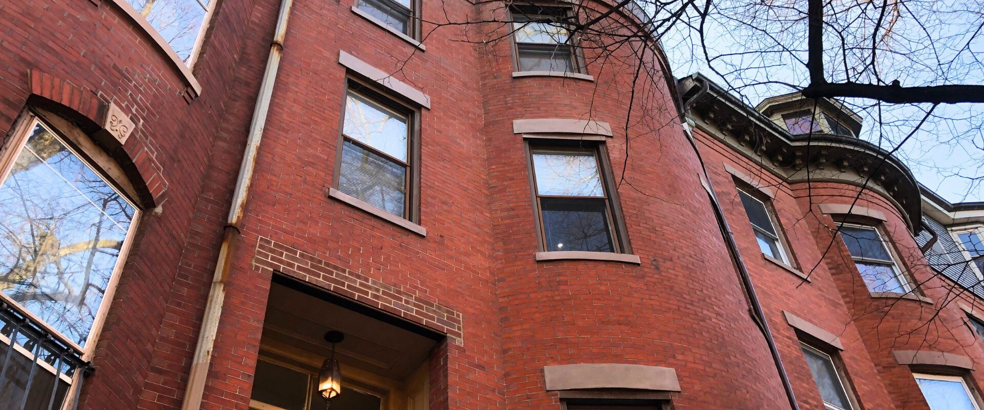 Exterior of brick building in Boston, MA.