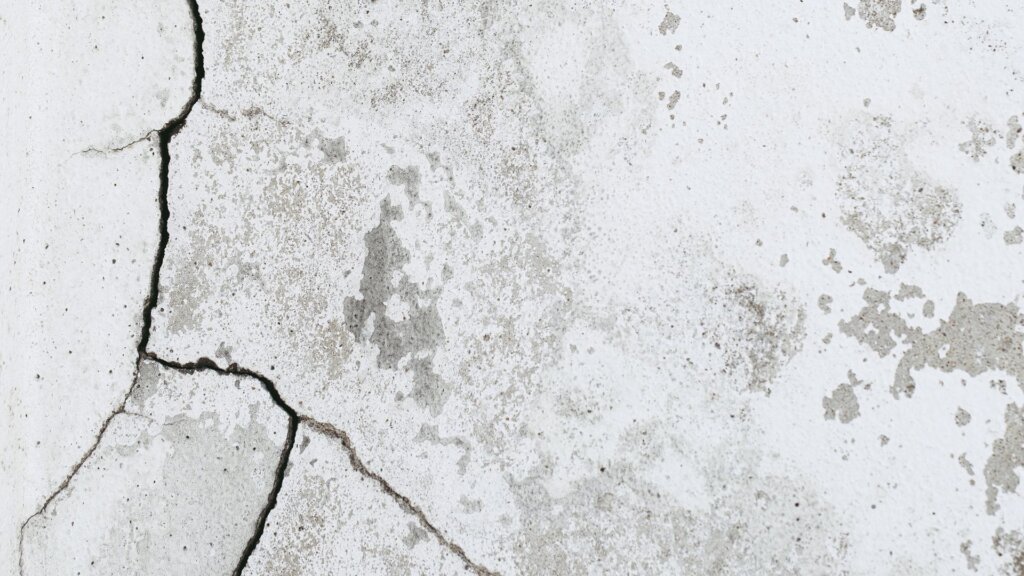Crack in concrete