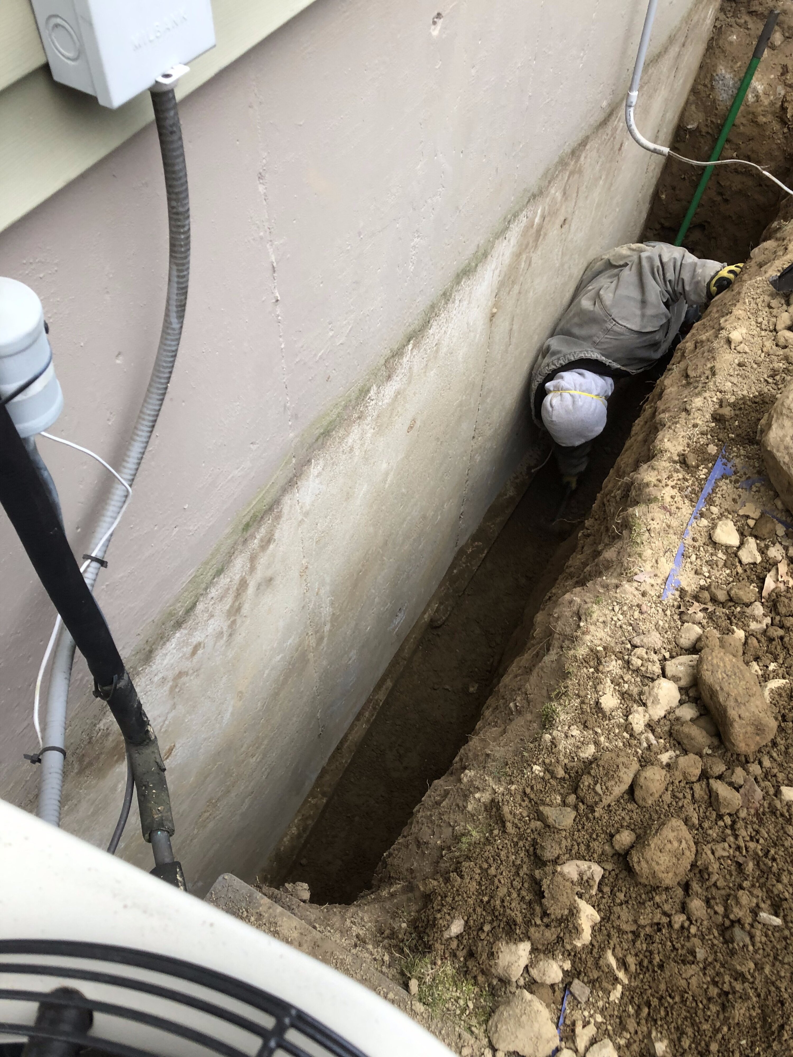 Foundation stabilization in Cambridge, MA.