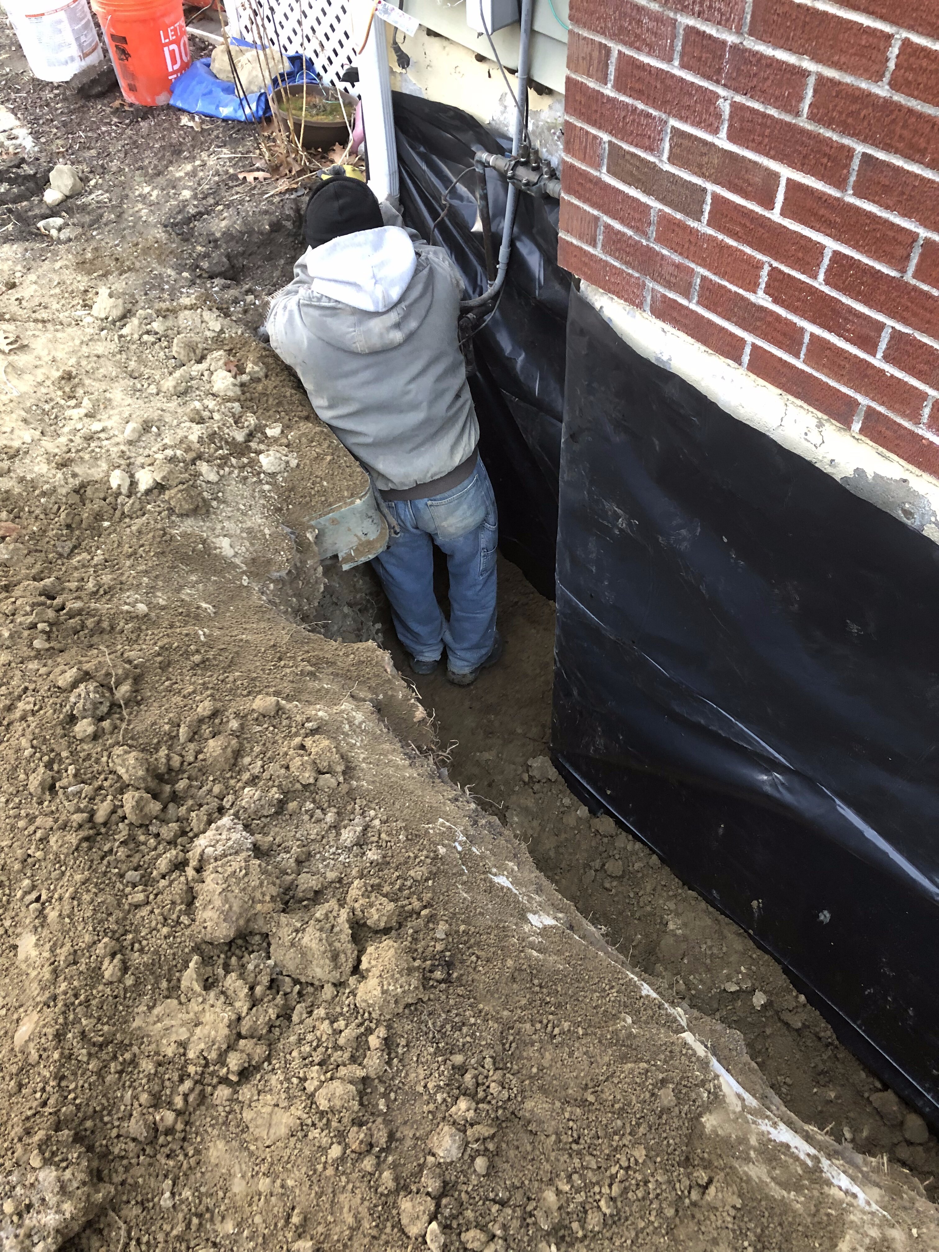 Basement waterproofing in Boston, MA.