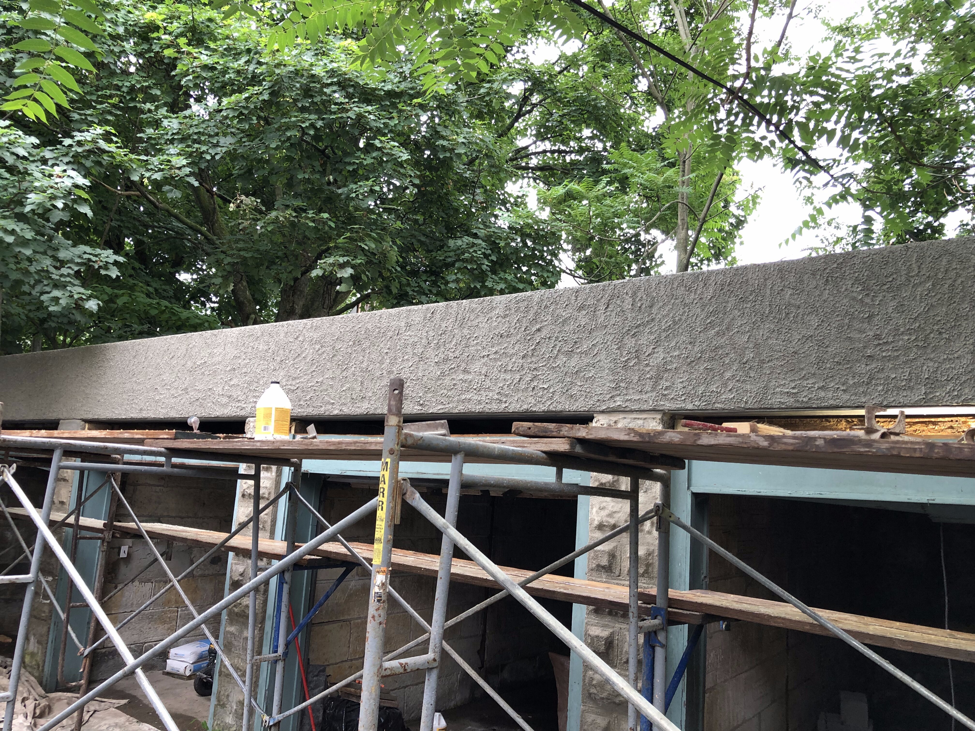 New concrete foundation in Cambridge, MA.