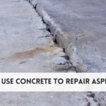 Can I use concrete to repair asphalt
