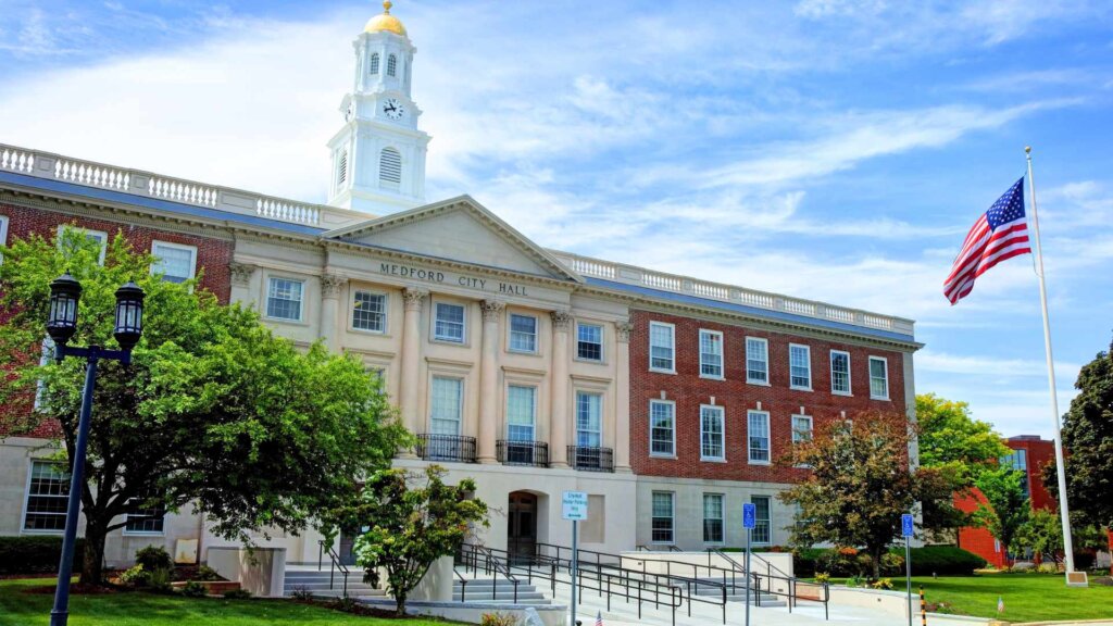 Medford City Hall in Medford, MA