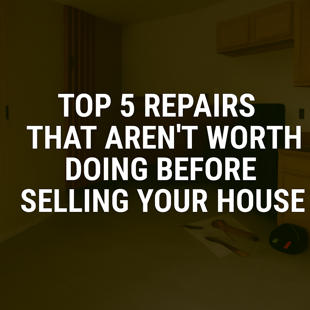 Top repairs not worth doing before selling your house