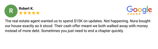 cash buyer review in Nura Home Buyers