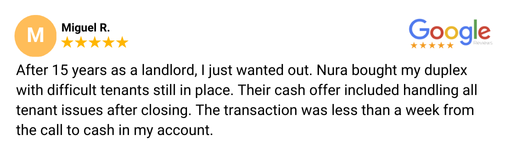 cash home buyer review in Nura Home Buyers