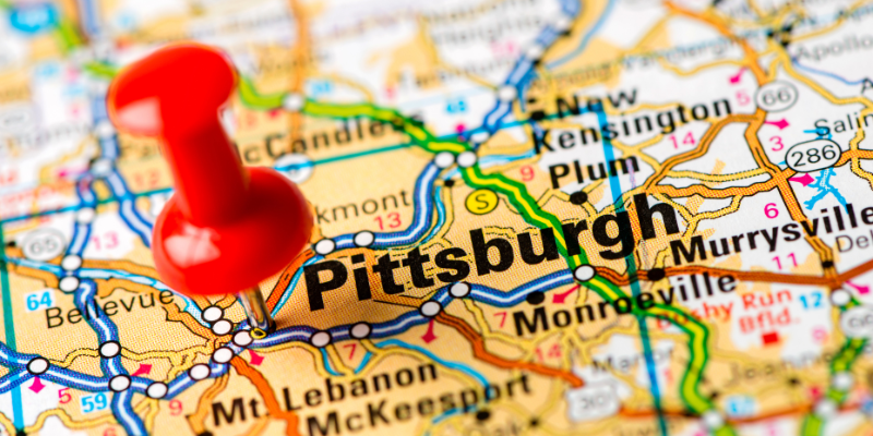 Local Area Map Pittsburgh, PA