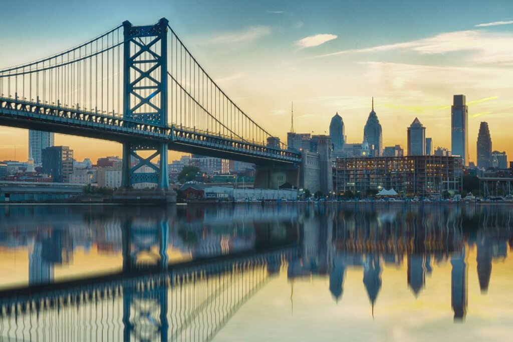 Philadelphia skyline in 2025 with real estate market outlook on the horizon
