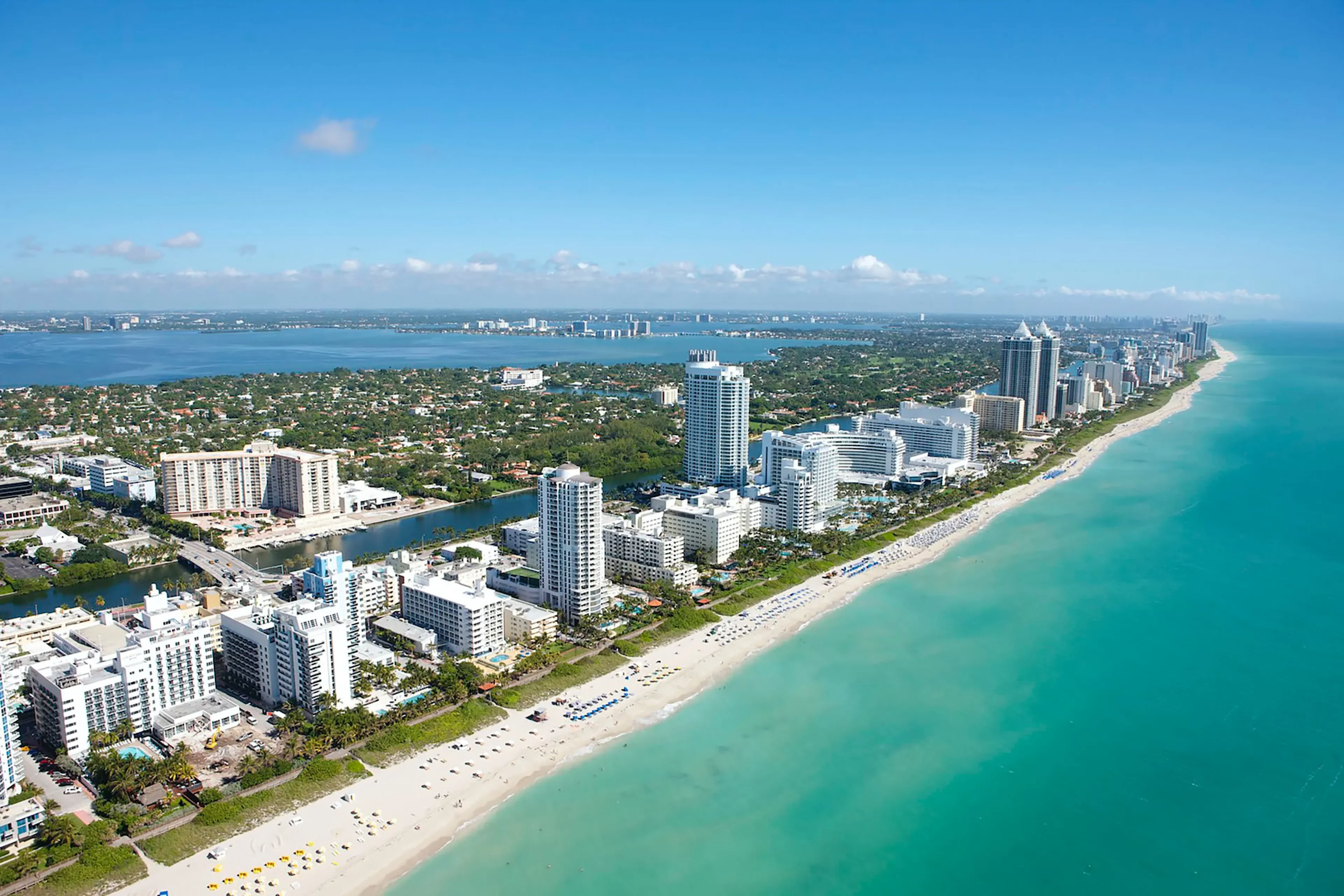 Miami White Beach aerial view