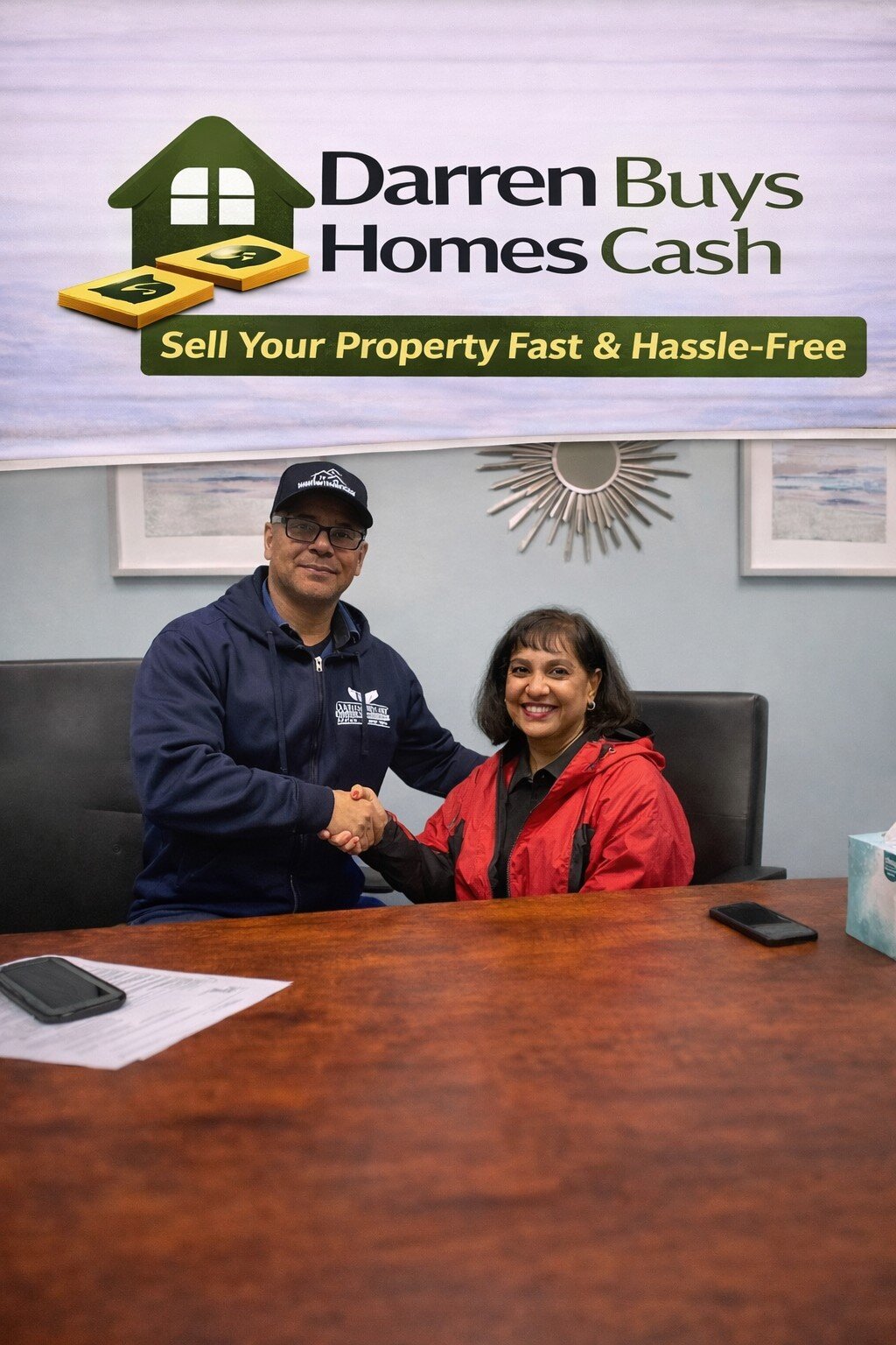 Darren Buys Homes cash closed her tenant occupied home in 6 days