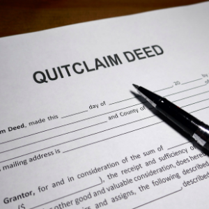 Removing my name on a deed Baltimore