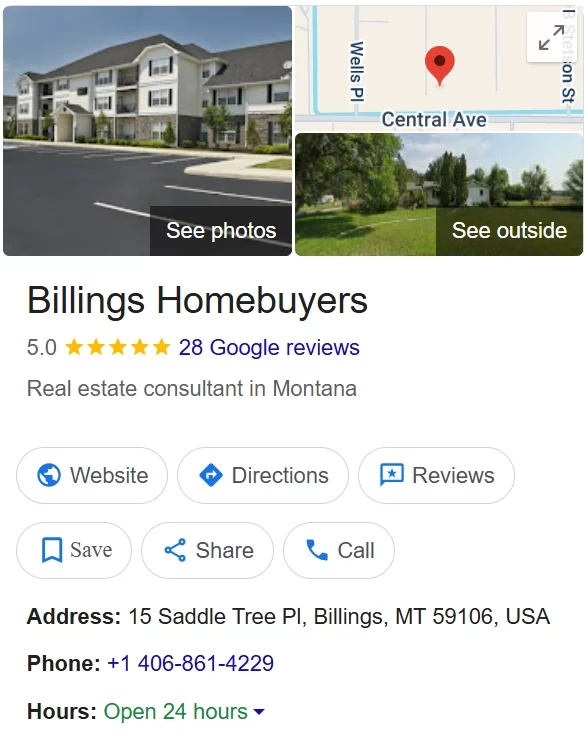 local cash house buyers Billings
