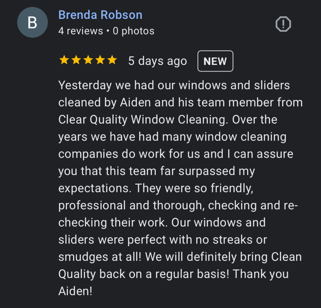 Window Cleaning Reviews