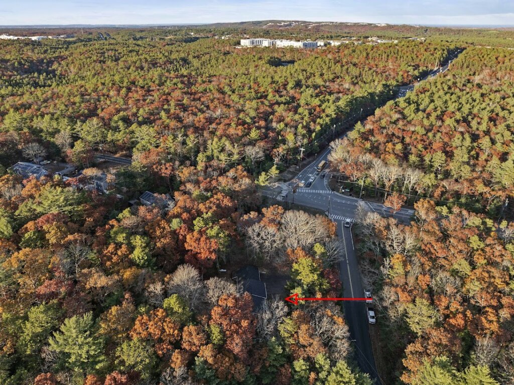 Skyview of probate property at 203 Clark Rd purchased for cash