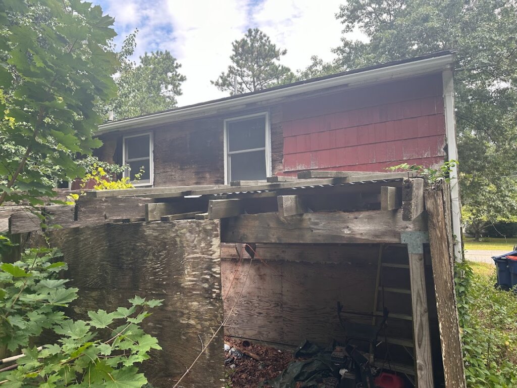 Exterior view of inherited probate property at 37 Montgomery Drive before renovation