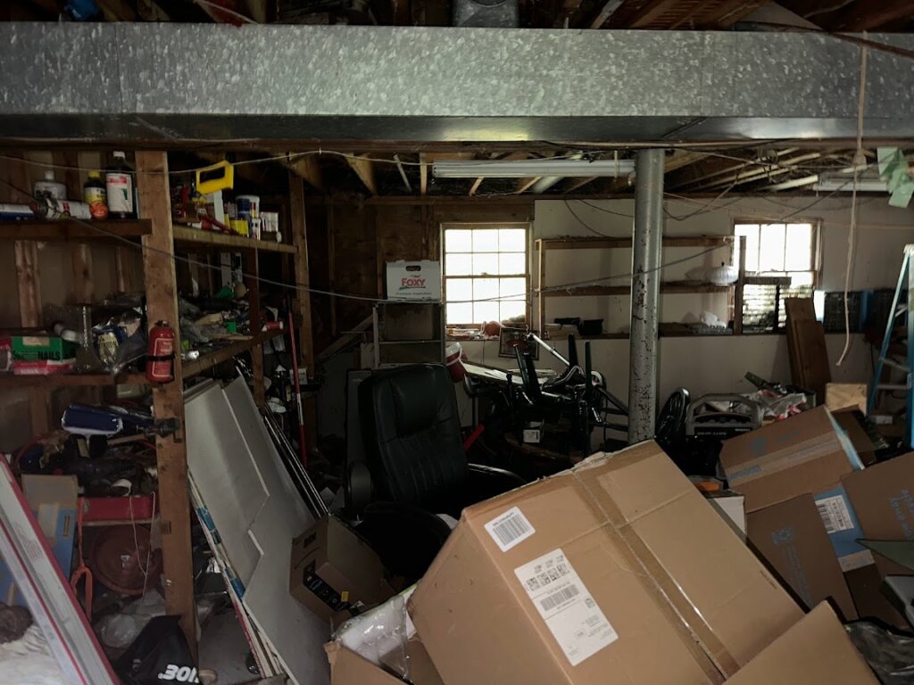 interior view of distressed home at 37 Montgomery Drive prior to rebuild