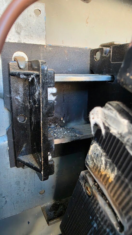 Burn damage inside the Butternut rental electrical panel