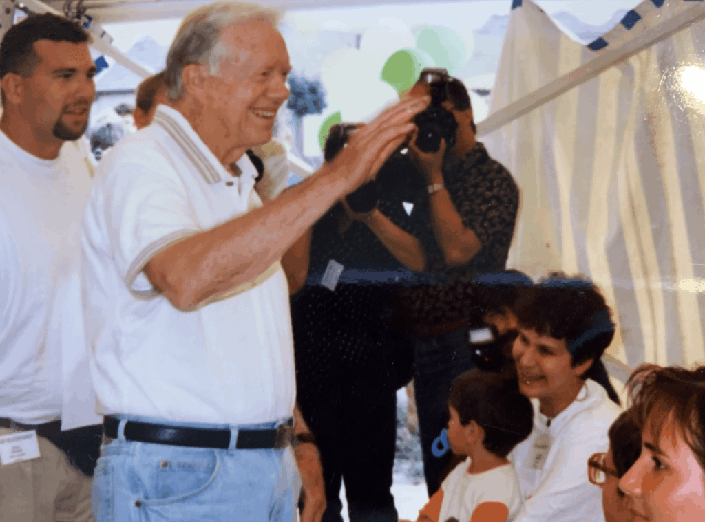 Steve with President Carter 1996.