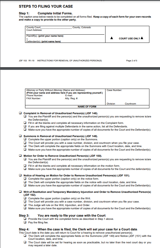 squatter steps for eviction colorado pdf