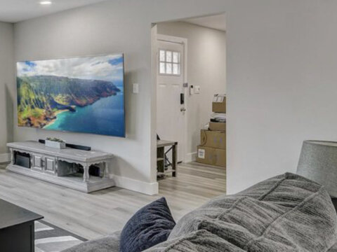 Fire Damaged House Living Room After Pic