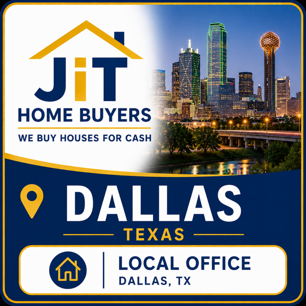 JiT Home Buyers local office in Dallas, Texas - we buy houses for cash