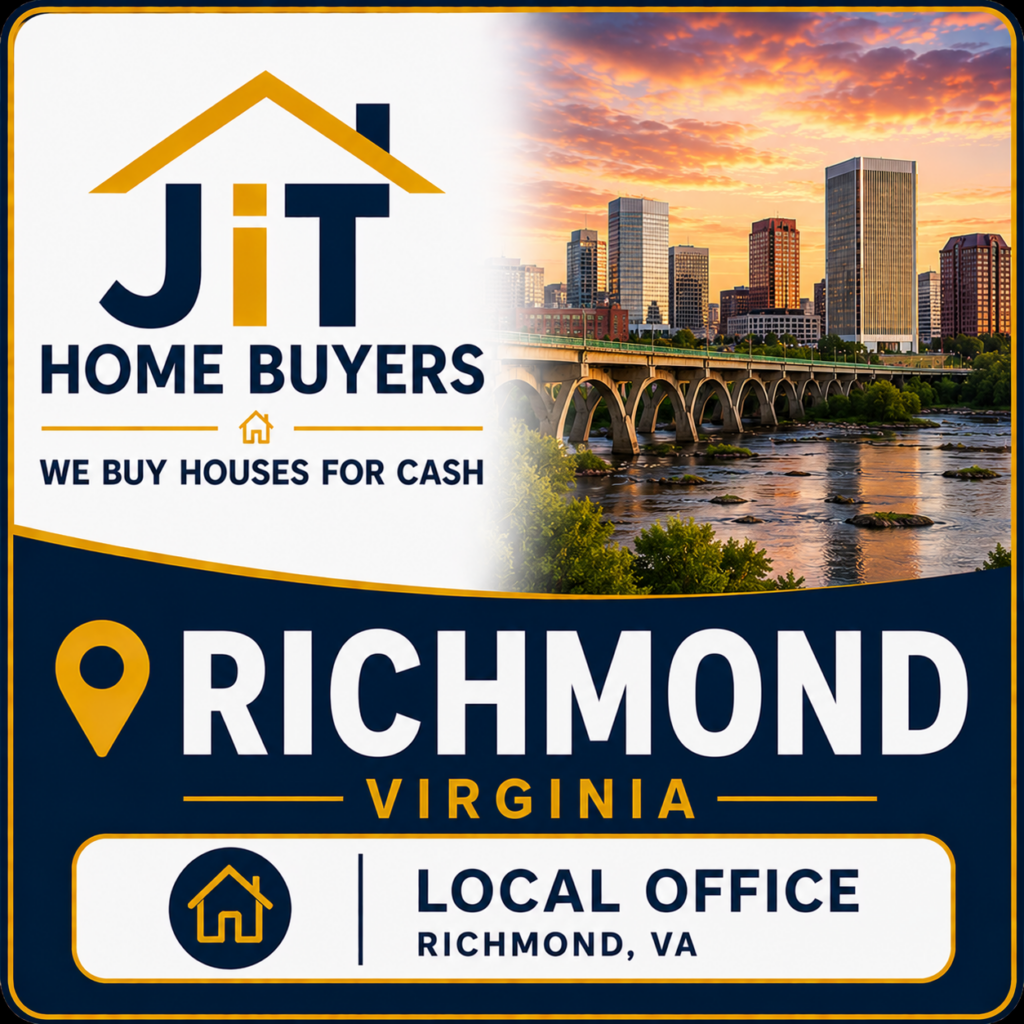 JiT Home Buyers local office in Richmond, Virginia - we buy houses for cash