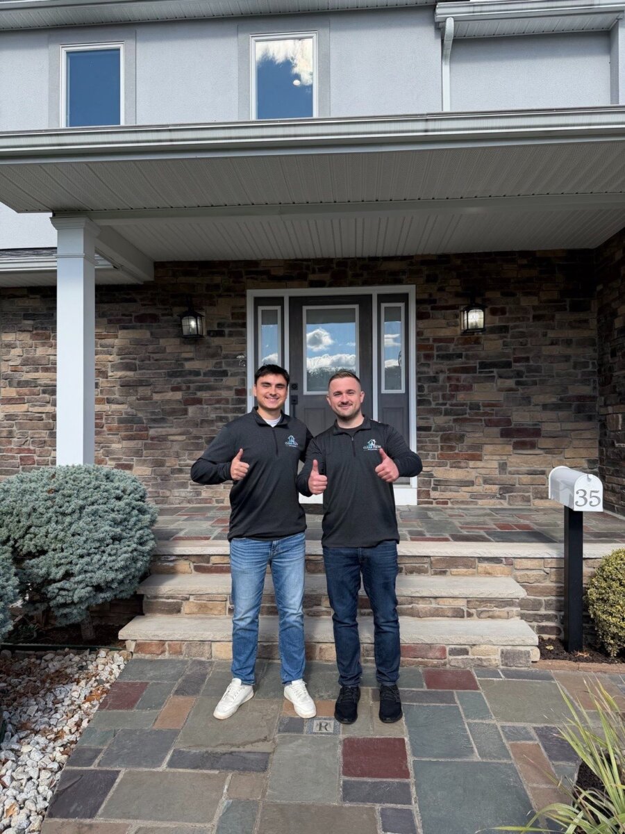 The Clear Path House Buyers team at a recent home purchase
