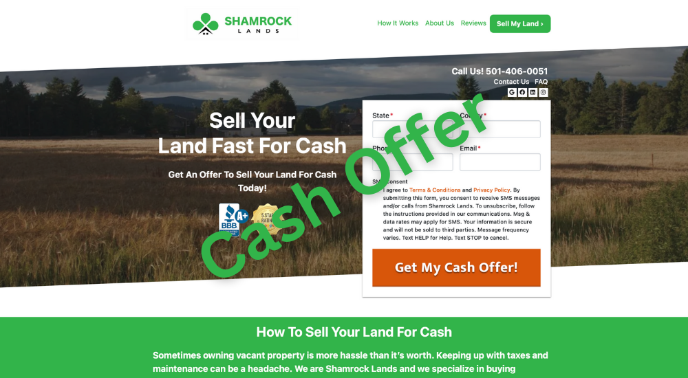 cash offer page