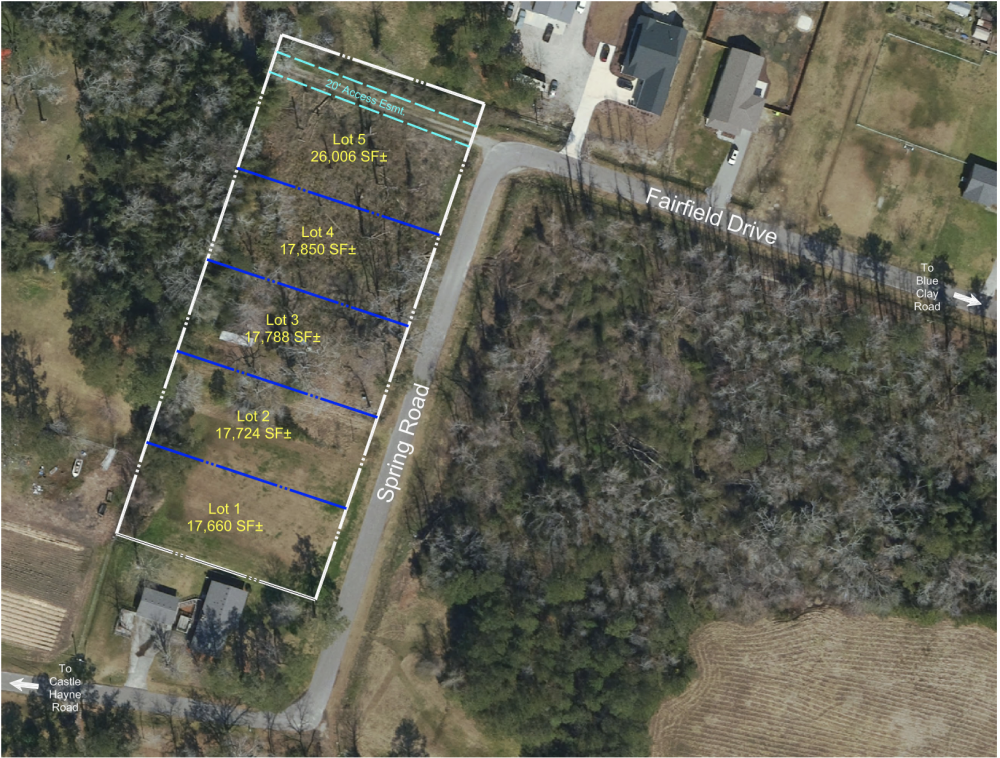 Aerial of Infill Lots