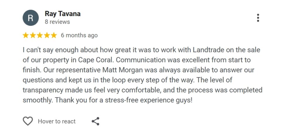 We buy Vacant Land Reviews