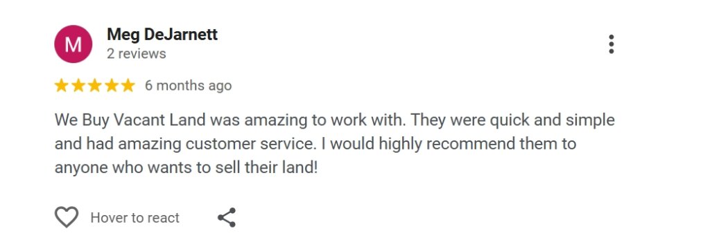 We buy Vacant Land Reviews