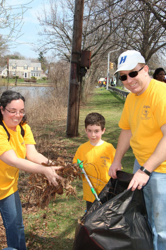 cleaning the park