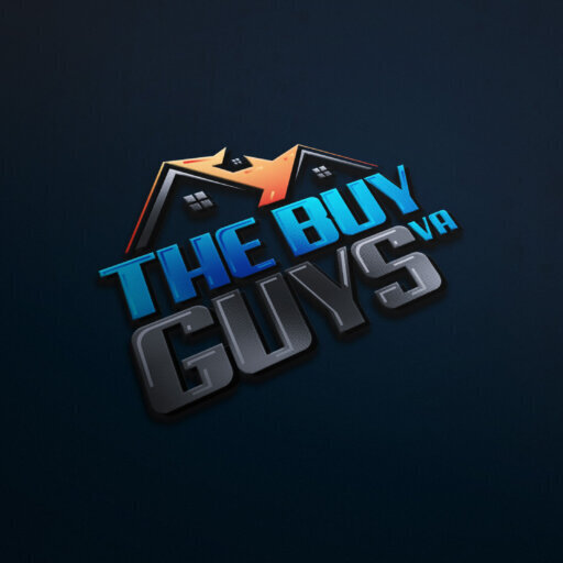 The Buy Guys VA logo – Virginia cash home buyers with bold blue and silver lettering and an orange house roof icon.