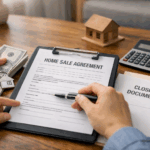 Paperwork review showing benefits of selling a home directly in glen burnie