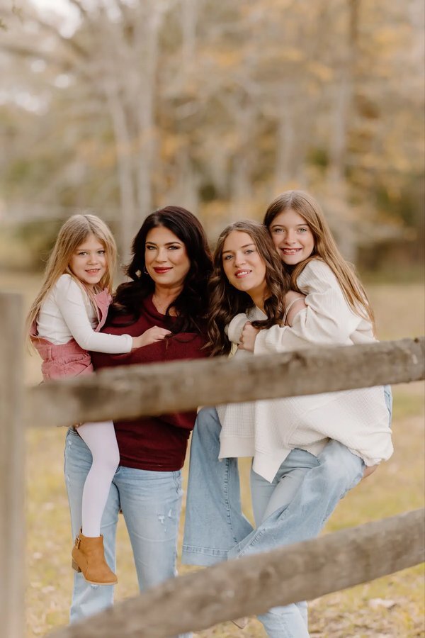 Georgia Dennis and her three daughters
