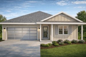 Conceptual rendering of a planned new home on Redwood Drive in Covington LA with alternate exterior elevation
