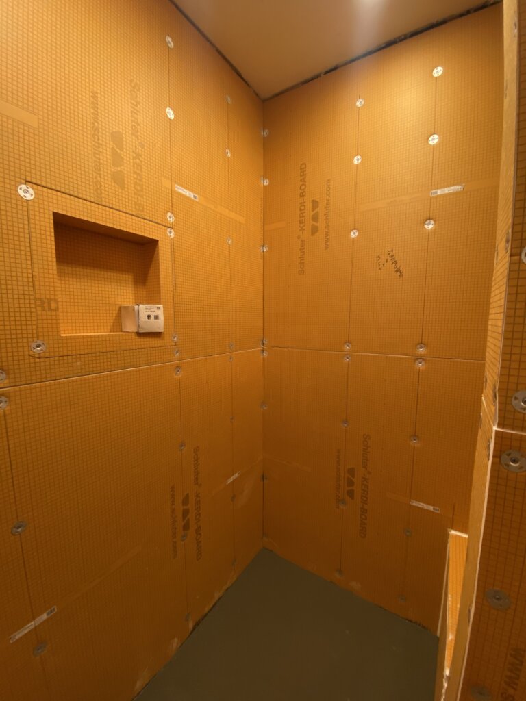 shower waterproofing system installation mandeville la schluter waterproofing bathroom renovation