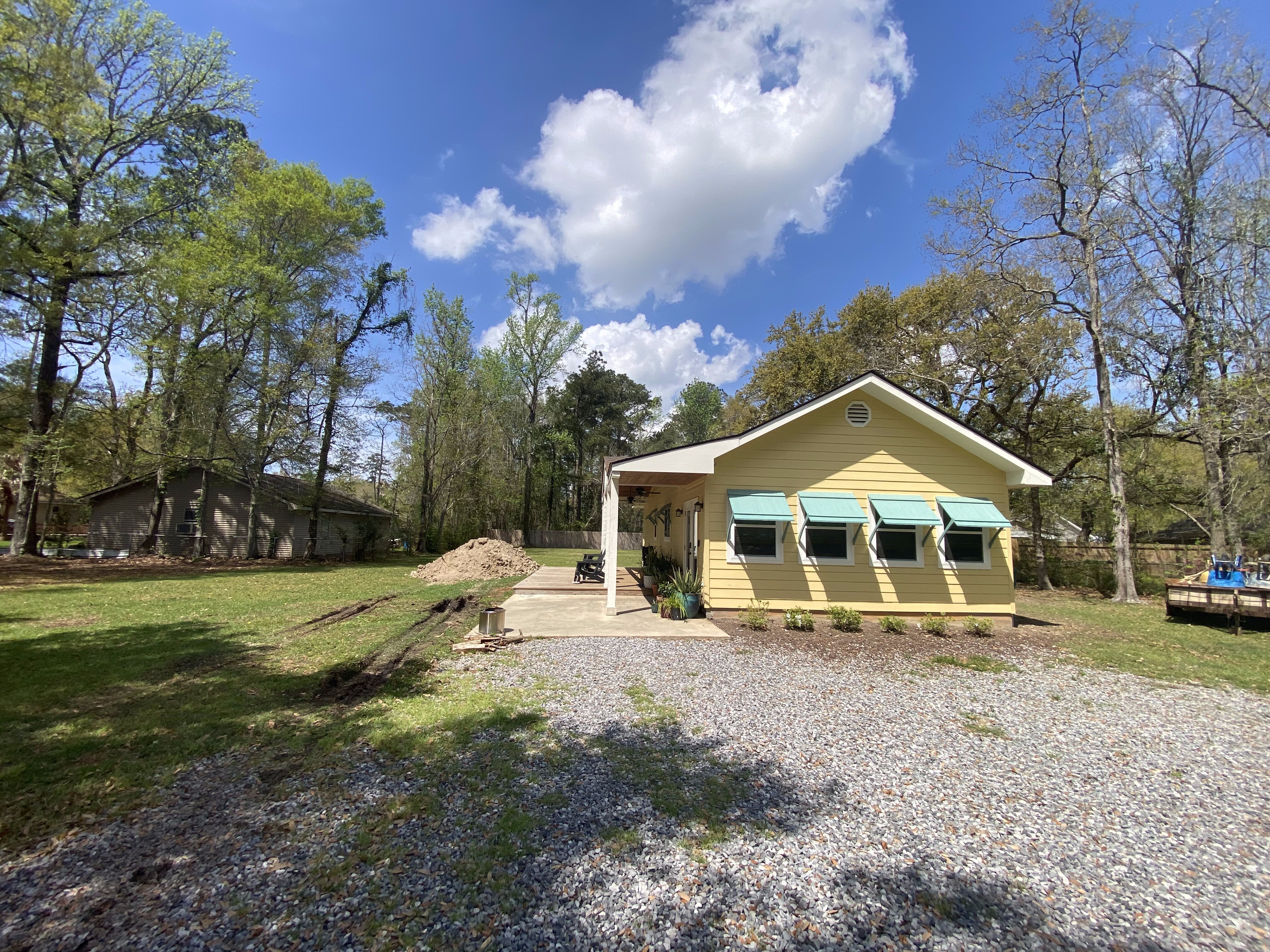 Original one-bedroom, one-bathroom home before addition near Old Mandeville, LA