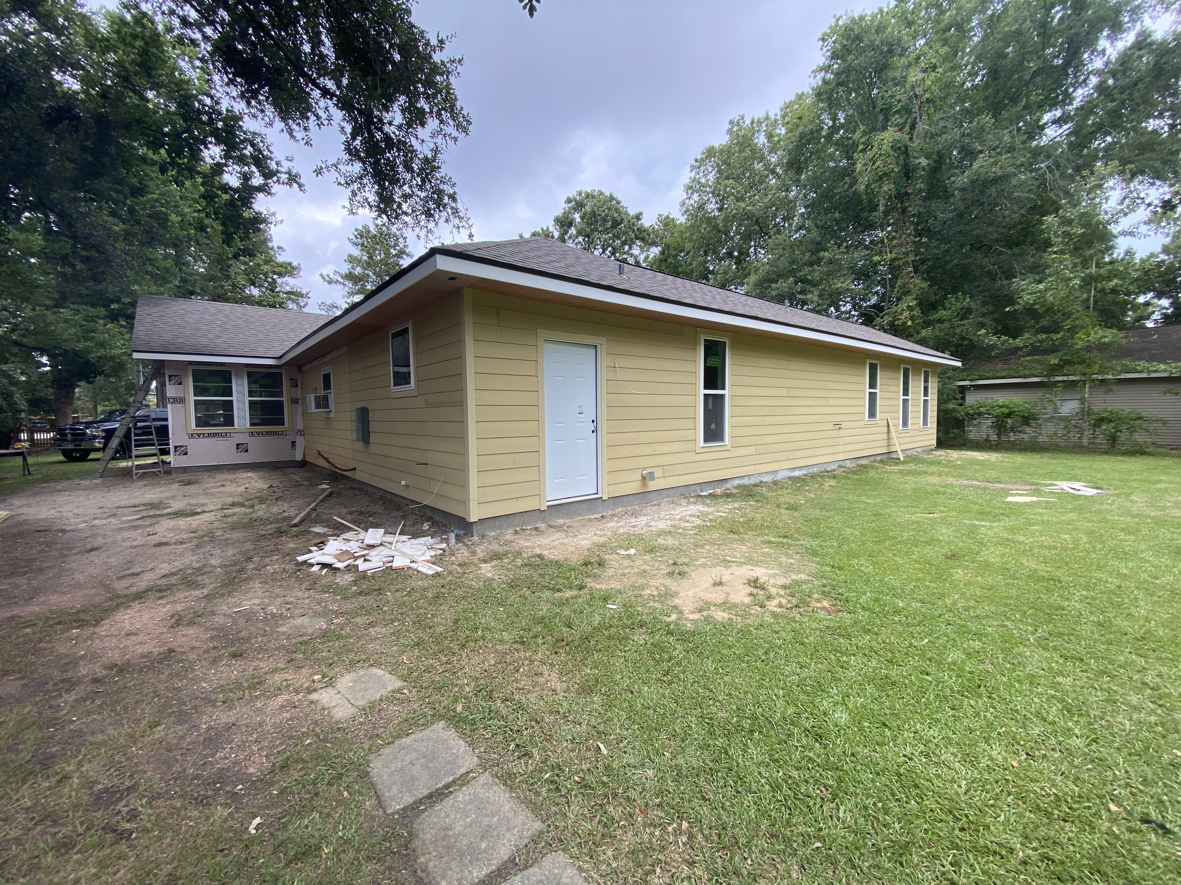 Completed addition exterior tied into original home near Old Mandeville, LA