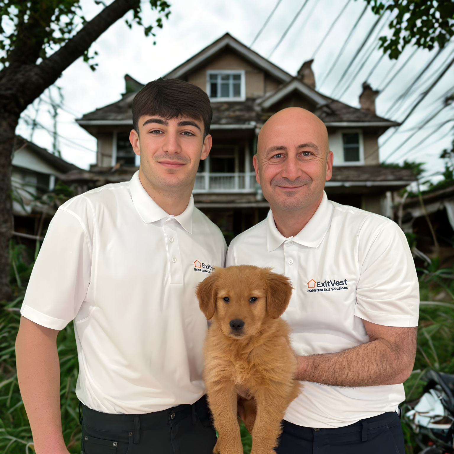Alek and his son — the ExitVest team