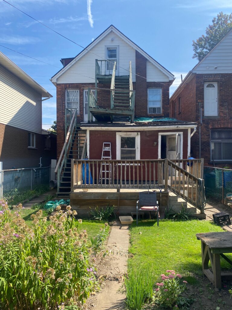 Distressed home with broken staircase in Hamilton