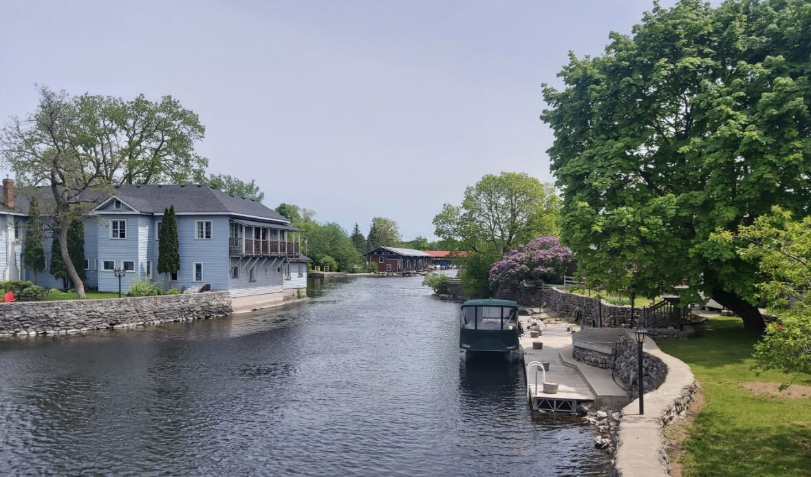 House on river in Bobcaygeon, Ontario