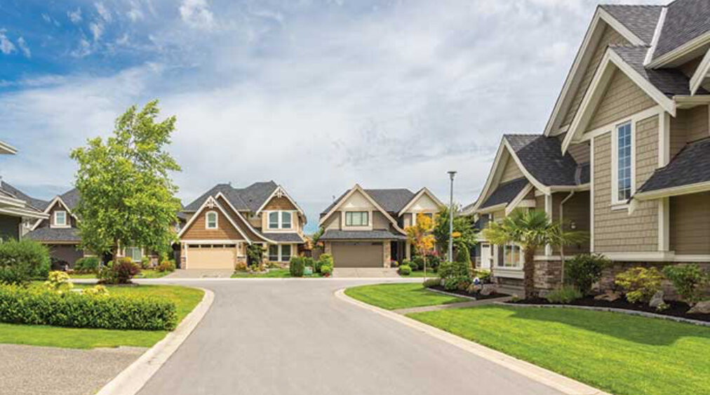Upscale neighborhood in Caledon, Ontario
